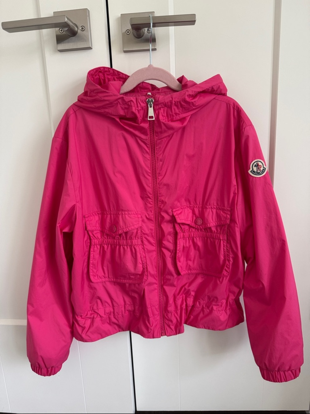Moncler Girls Hooded Windbreaker Jacket